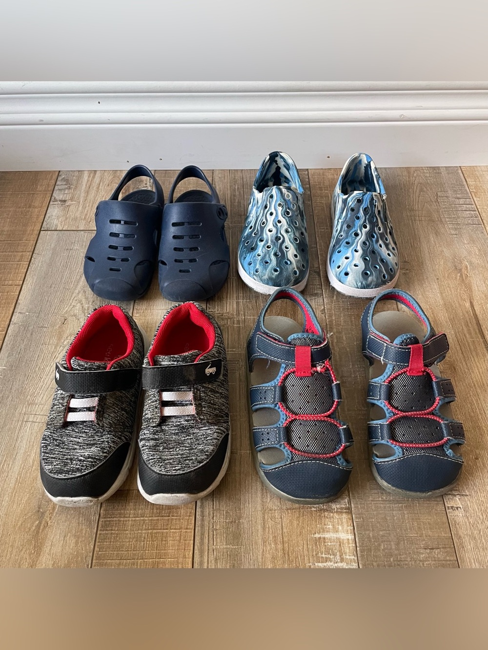 Toddler Boys Size 9 Shoes Lot 4 See Kai Run Okabashi Cat & Jack Play Shoes